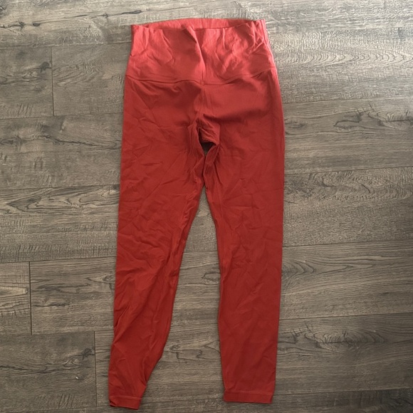 Lululemon Ribbed Align High Rise Leggings 25” - Cayenne Size 6 - Picture 1 of 3